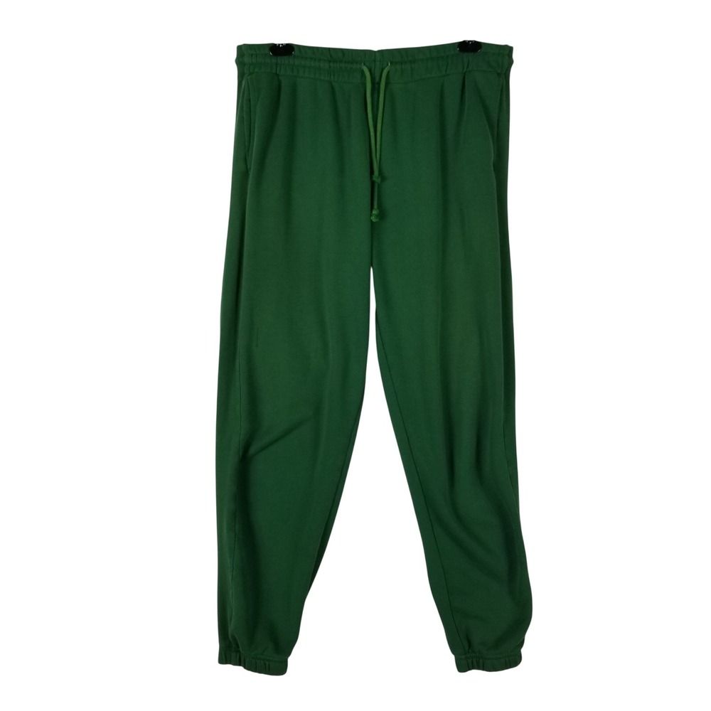 Tna Airy Fleece Jogger Sweatpants Women Large Green Drawstring 78454